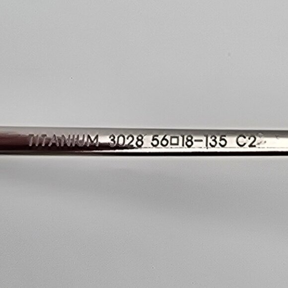 Longines 3028 C2 Silver Black Titanium Semi-Rimless Eyeglasses Frame France 56mm - Picture 9 of 13